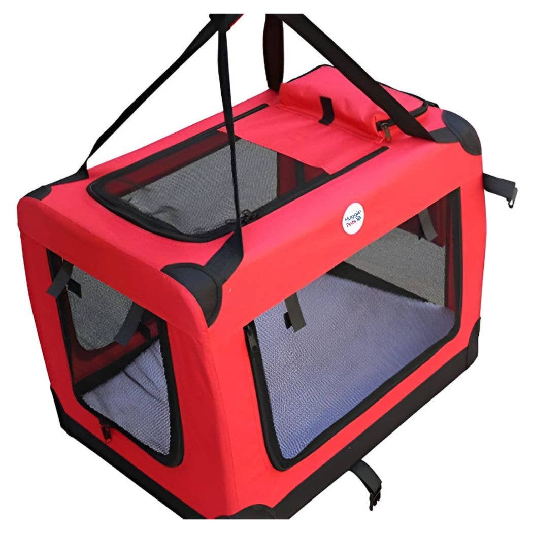 HugglePets - HugglePets Fabric Crate Foldable Pet Carrier