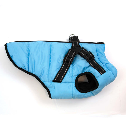 Victory Pet Products  - Harness Dog Jacket - Light Blue