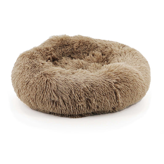 Ancol Pet Products Ltd - Super Soft Plush Donut Dog Bed Oatmeal