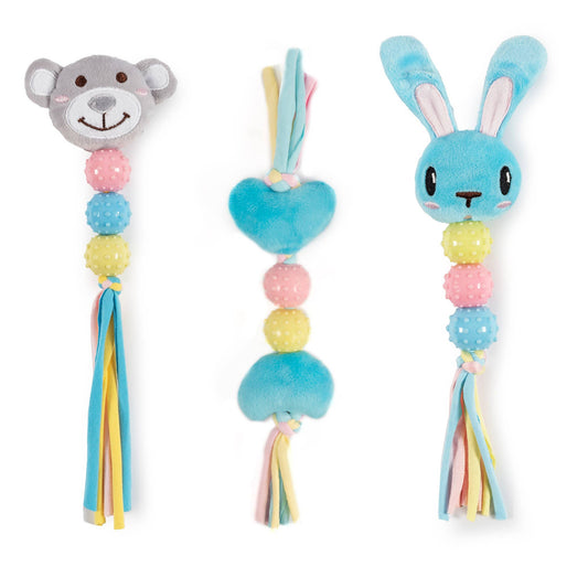 Ancol Pet Products Ltd - Small Bite Puppy Teether Bear/Bunny/Heart