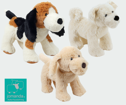 Jomanda Soft Toys & Accessories - UK Based - Puppy Dog Beagle Soft Plush Toy Hound - 20cm