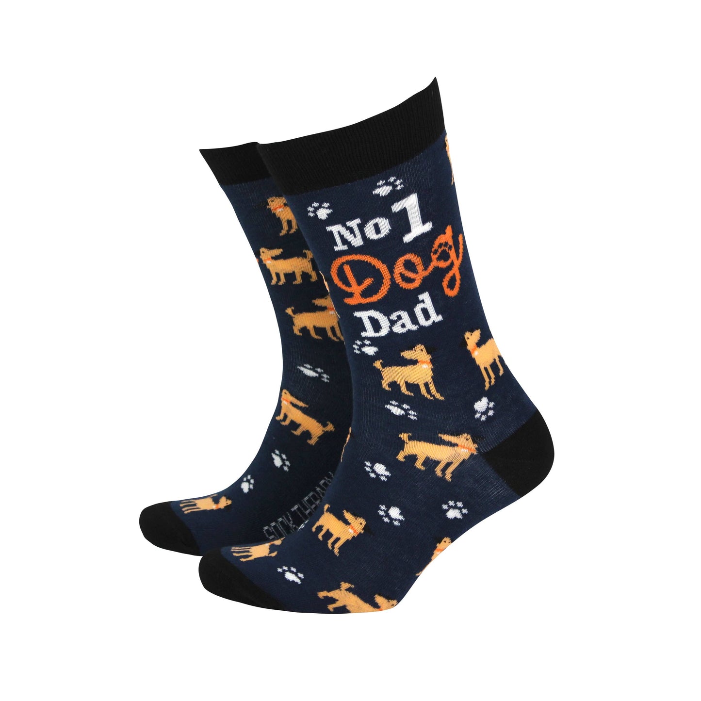 Smiling Faces - No1 Dog Dad - Men's Bamboo Socks