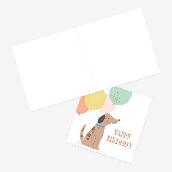 Dotty About Paper - Dog Birthday Card - Yappy Birthday