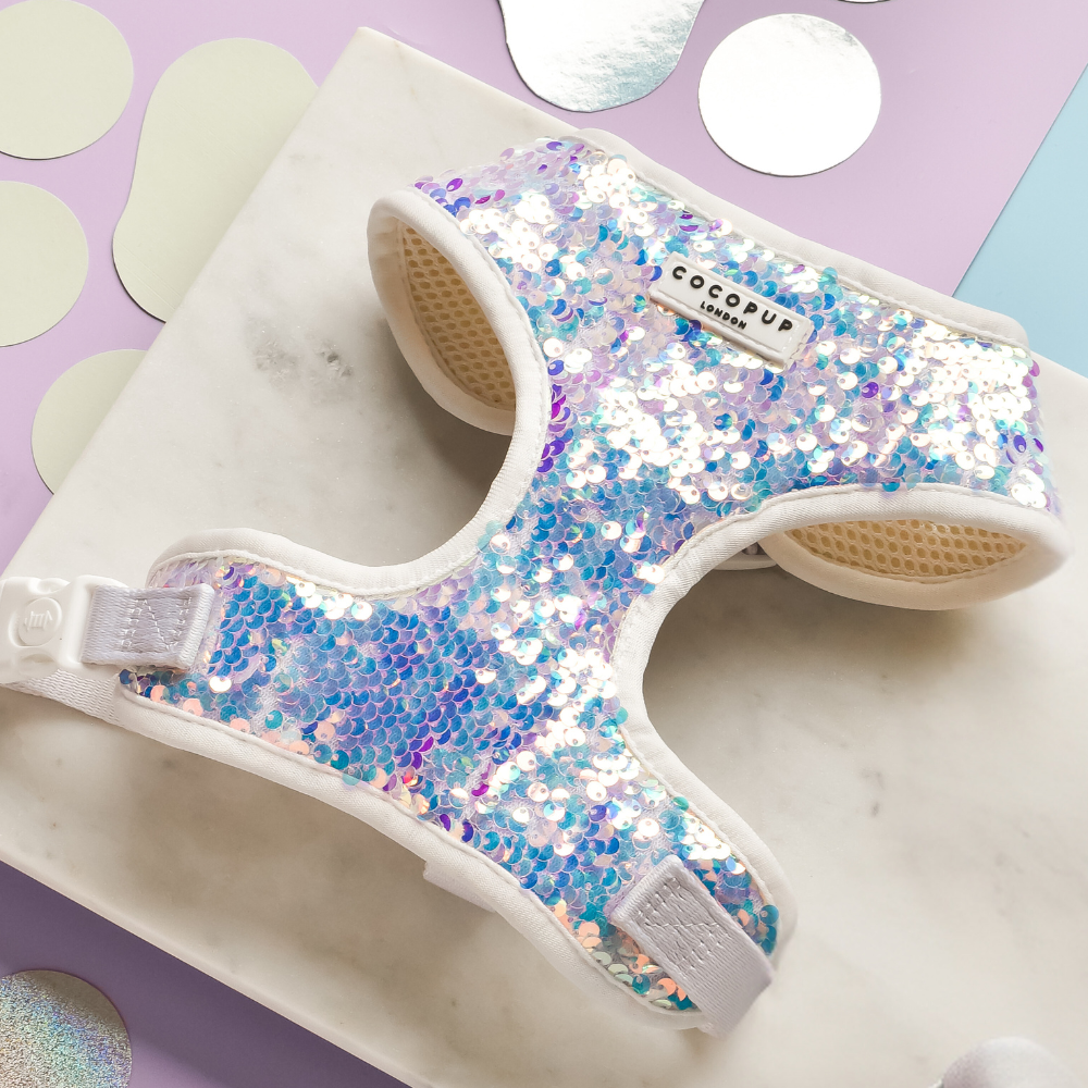 Cocopup London - LUXE Party Holographic Sequin HARNESS