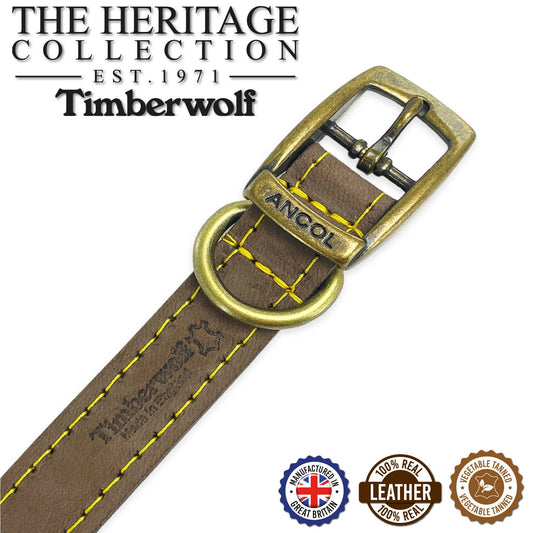 Ancol Pet Products Ltd - Timberwolf Leather Collar Sable
