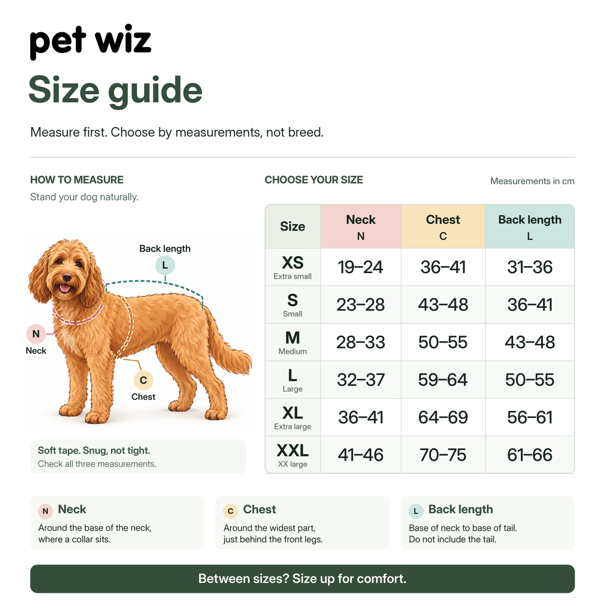 Pet Wiz - Four Legged Dog Fleeces - Wide Range of Sizes & Colours