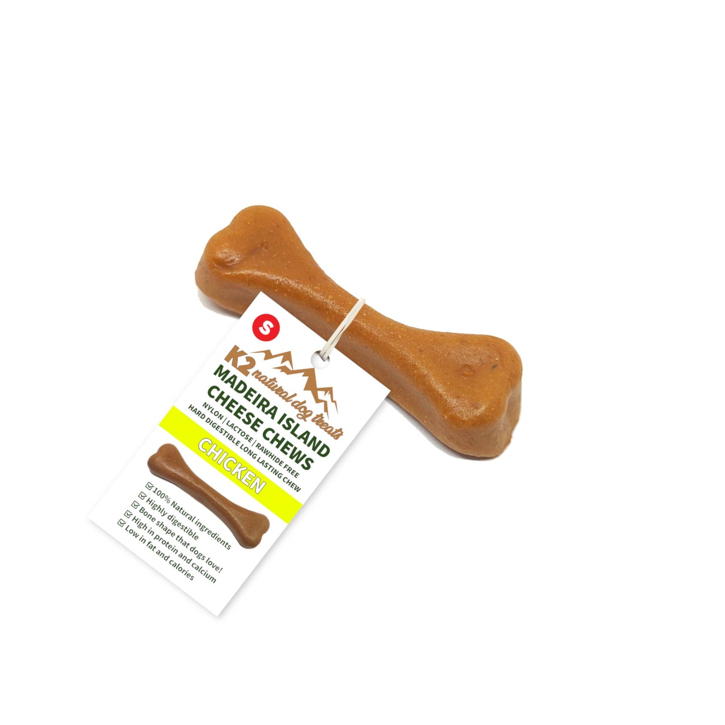 Real Pet Supplies - K2 Madeira Island Cheese Chews Chicken Small 40g